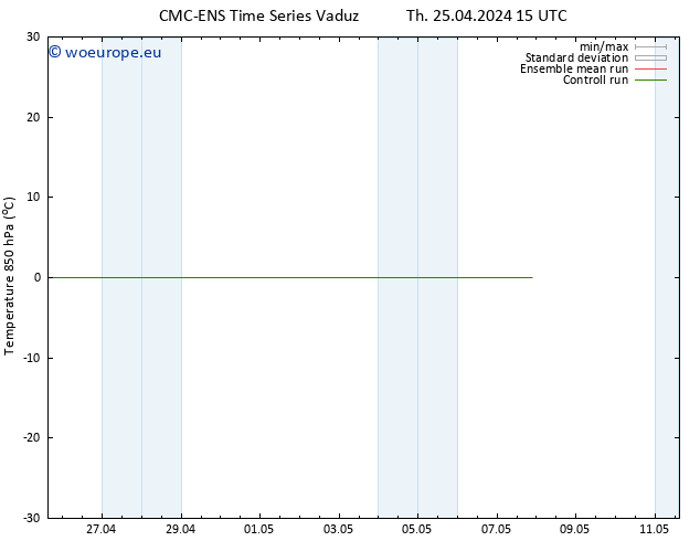 Temp. 850 hPa CMC TS Th 25.04.2024 15 UTC