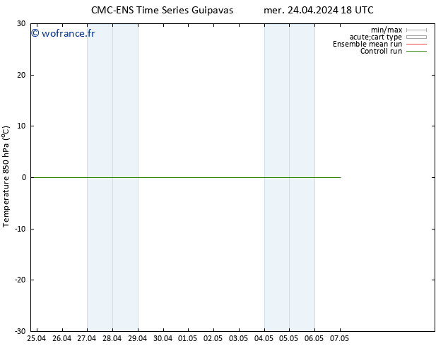 Temp. 850 hPa CMC TS jeu 25.04.2024 18 UTC
