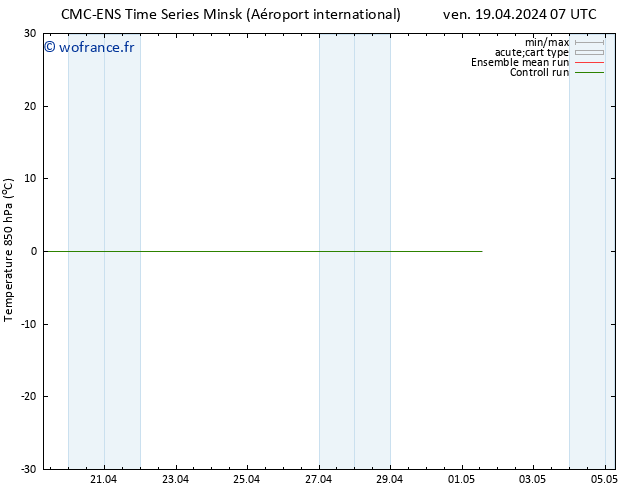 Temp. 850 hPa CMC TS ven 19.04.2024 07 UTC