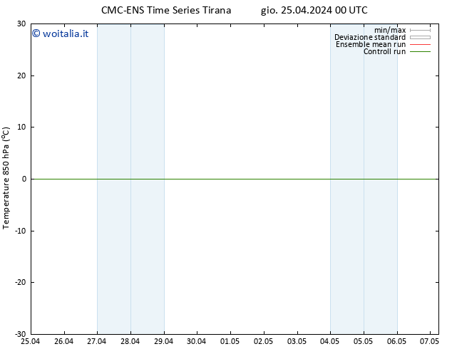 Temp. 850 hPa CMC TS gio 25.04.2024 00 UTC