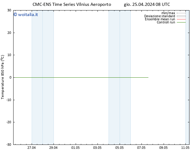 Temp. 850 hPa CMC TS gio 25.04.2024 08 UTC