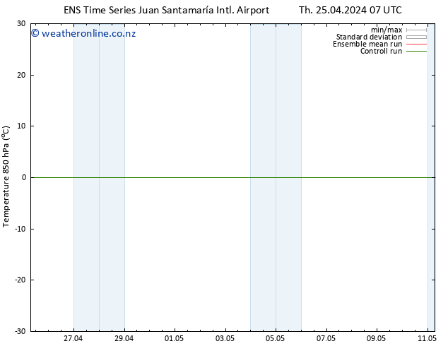 Temp. 850 hPa GEFS TS Th 25.04.2024 13 UTC