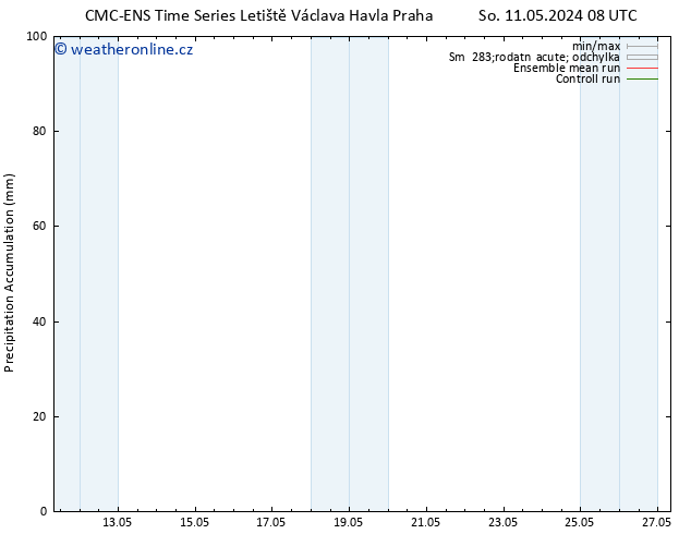 Precipitation accum. CMC TS Po 13.05.2024 20 UTC