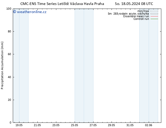 Precipitation accum. CMC TS So 18.05.2024 14 UTC