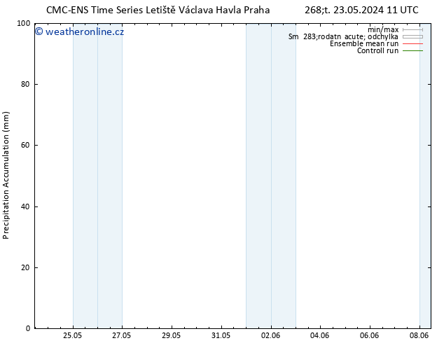 Precipitation accum. CMC TS Po 27.05.2024 23 UTC