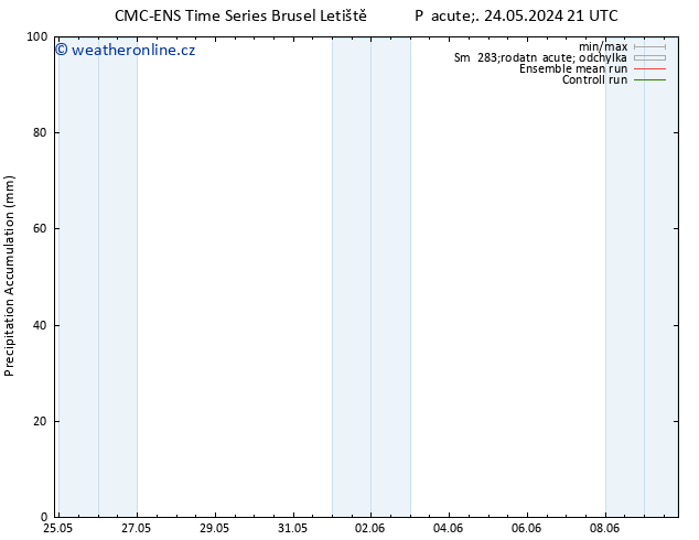 Precipitation accum. CMC TS So 25.05.2024 21 UTC