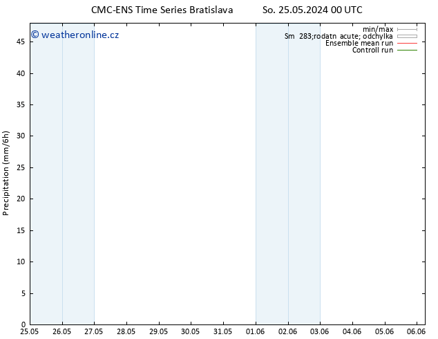 Srážky CMC TS So 25.05.2024 00 UTC