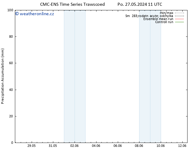 Precipitation accum. CMC TS Čt 30.05.2024 11 UTC