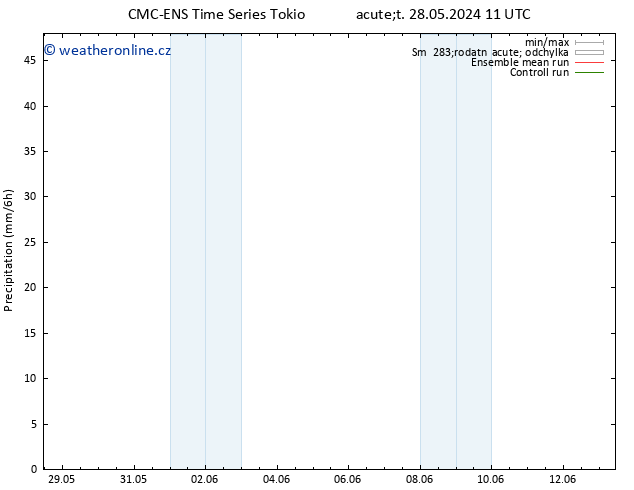 Srážky CMC TS Út 28.05.2024 11 UTC