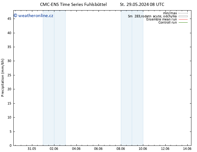 Srážky CMC TS St 29.05.2024 20 UTC