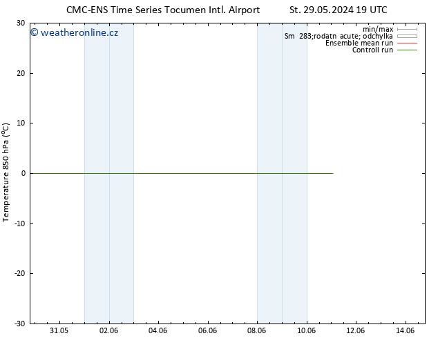 Temp. 850 hPa CMC TS Čt 30.05.2024 19 UTC