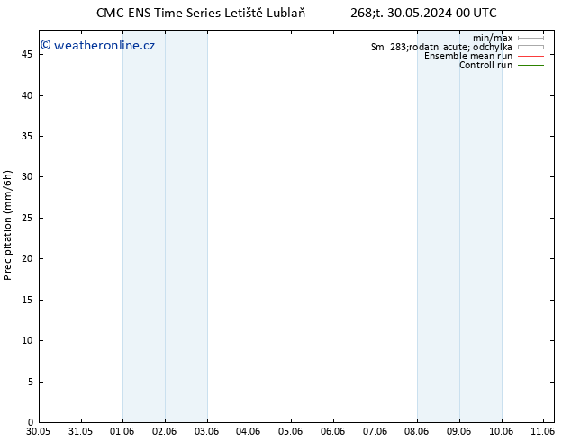 Srážky CMC TS Ne 09.06.2024 12 UTC