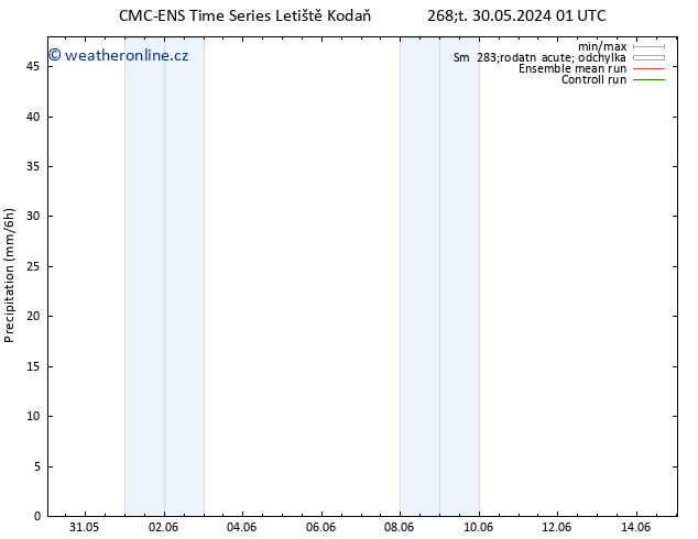 Srážky CMC TS So 01.06.2024 13 UTC