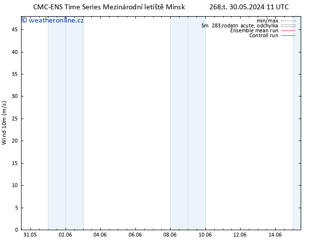 Surface wind CMC TS Čt 30.05.2024 11 UTC