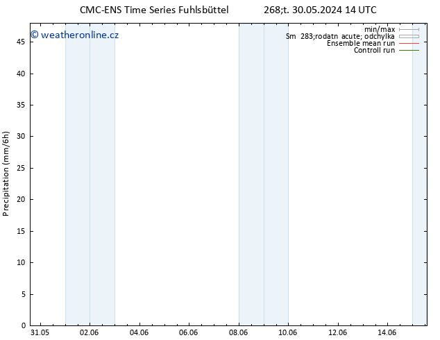 Srážky CMC TS So 01.06.2024 14 UTC