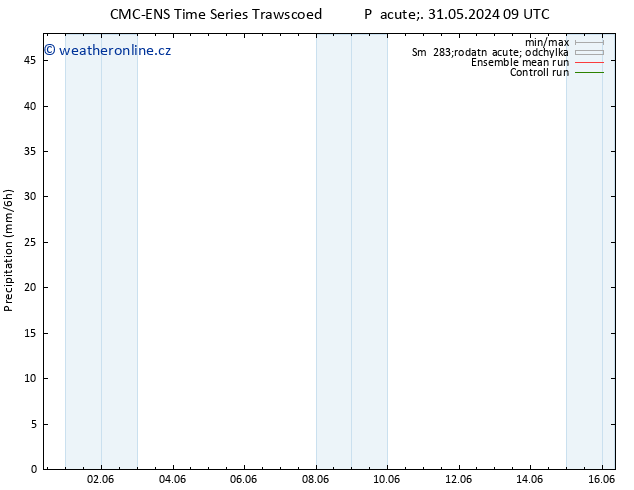 Srážky CMC TS Pá 31.05.2024 09 UTC