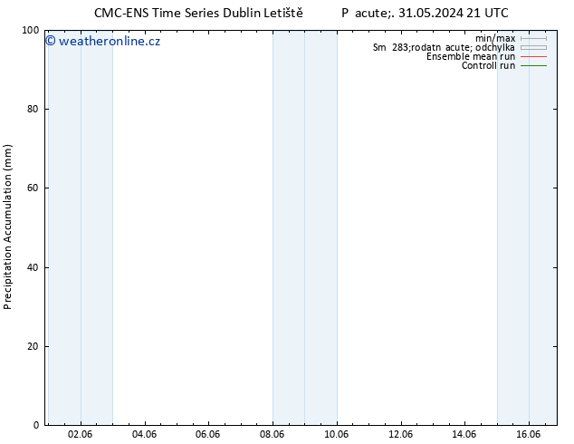 Precipitation accum. CMC TS Pá 31.05.2024 21 UTC