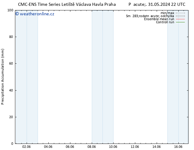 Precipitation accum. CMC TS Čt 06.06.2024 16 UTC