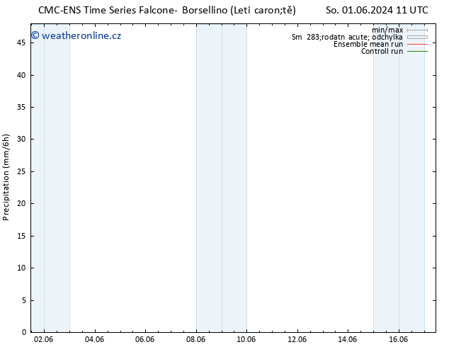 Srážky CMC TS Ne 02.06.2024 17 UTC