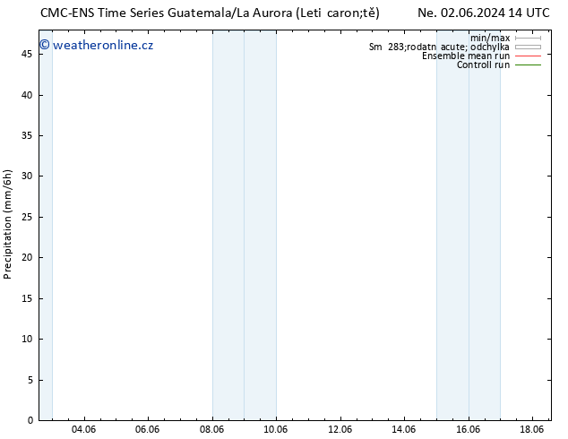 Srážky CMC TS Ne 09.06.2024 02 UTC