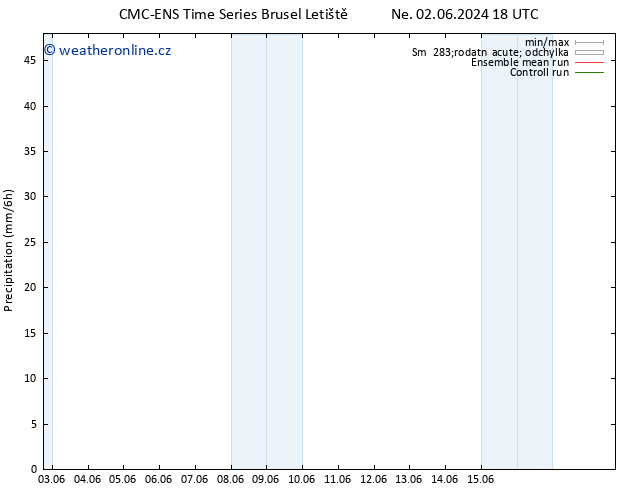 Srážky CMC TS Po 03.06.2024 00 UTC