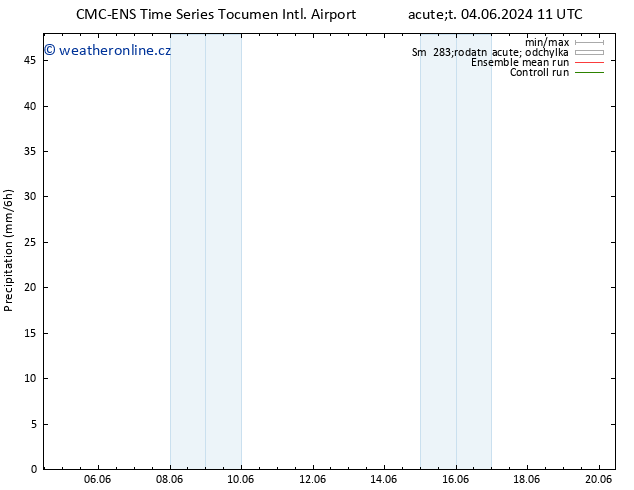 Srážky CMC TS Ne 16.06.2024 17 UTC