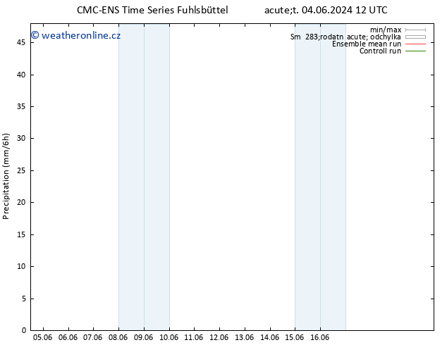 Srážky CMC TS Po 10.06.2024 12 UTC