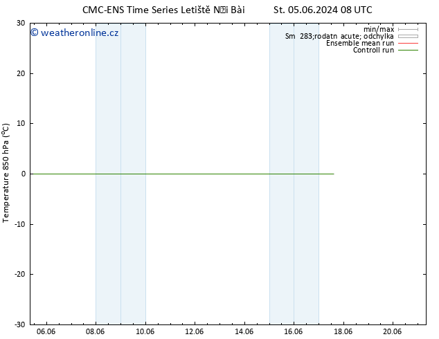 Temp. 850 hPa CMC TS Čt 06.06.2024 20 UTC