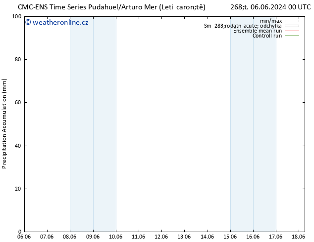 Precipitation accum. CMC TS Čt 06.06.2024 00 UTC