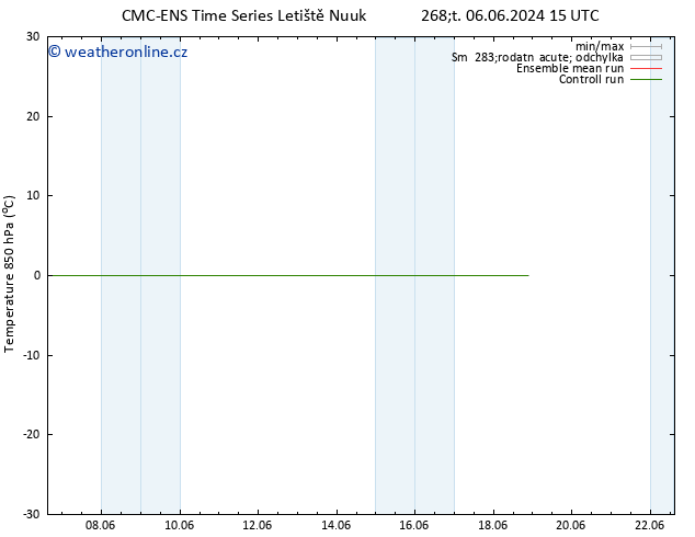 Temp. 850 hPa CMC TS Čt 06.06.2024 15 UTC