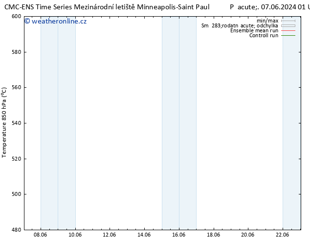 Height 500 hPa CMC TS Ne 09.06.2024 19 UTC