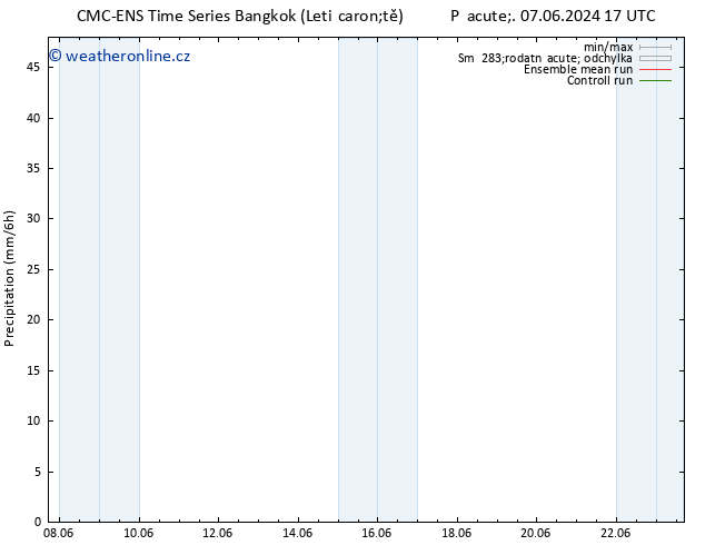 Srážky CMC TS Pá 07.06.2024 17 UTC