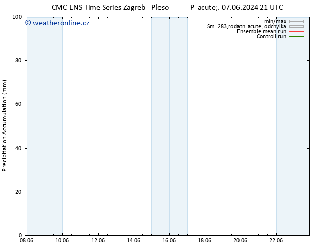 Precipitation accum. CMC TS Čt 20.06.2024 03 UTC