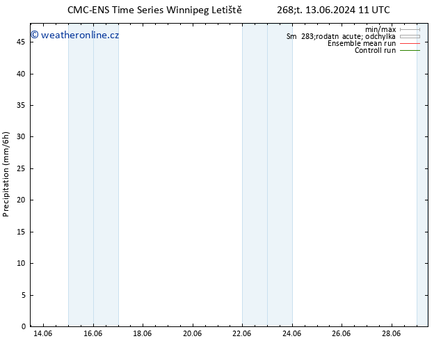 Srážky CMC TS Ne 23.06.2024 11 UTC