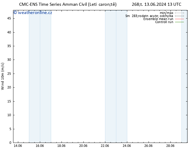 Surface wind CMC TS Čt 13.06.2024 13 UTC