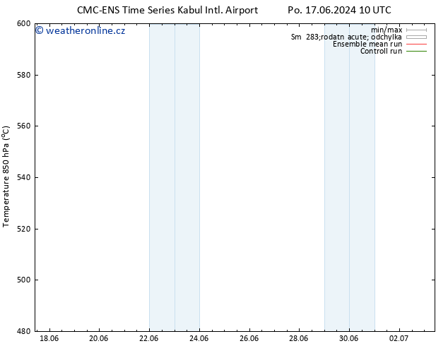 Height 500 hPa CMC TS Čt 20.06.2024 22 UTC