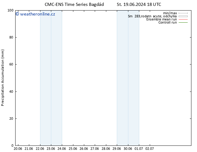 Precipitation accum. CMC TS Pá 21.06.2024 06 UTC