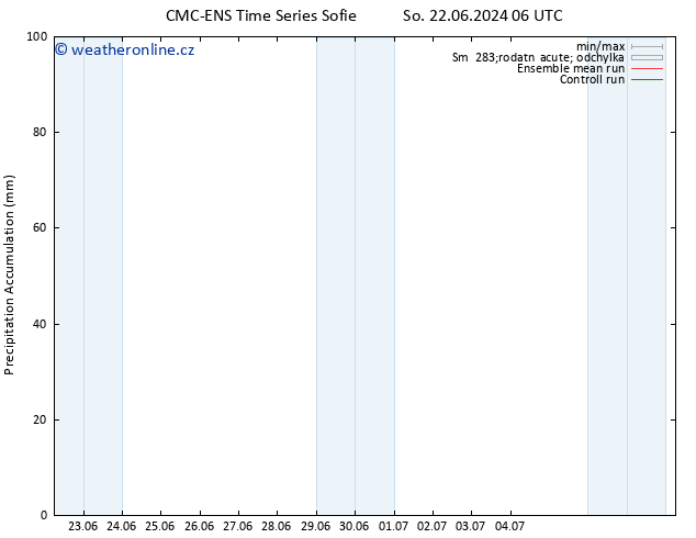 Precipitation accum. CMC TS So 22.06.2024 06 UTC
