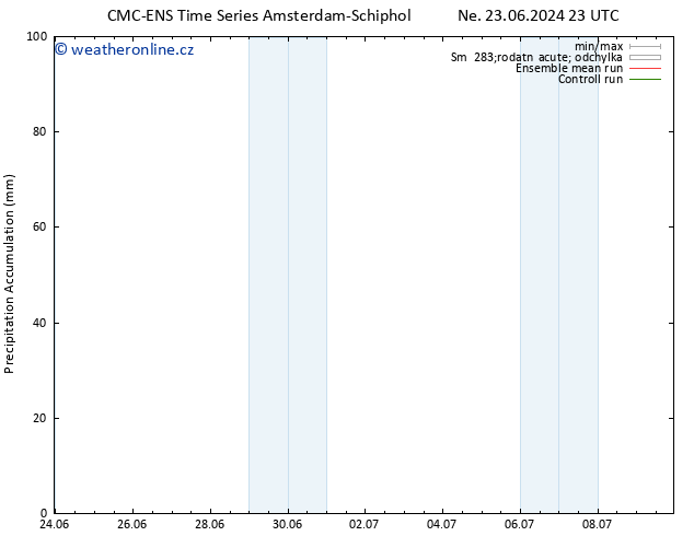 Precipitation accum. CMC TS Pá 28.06.2024 23 UTC