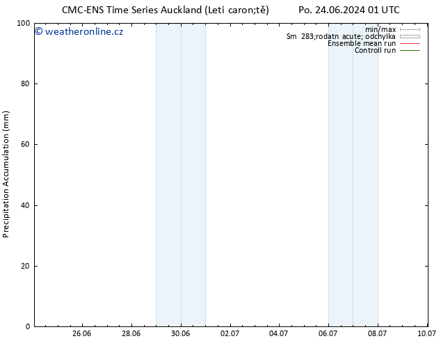 Precipitation accum. CMC TS Čt 04.07.2024 07 UTC