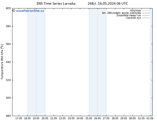 Height 500 hPa GEFS TS Čt 16.05.2024 06 UTC
