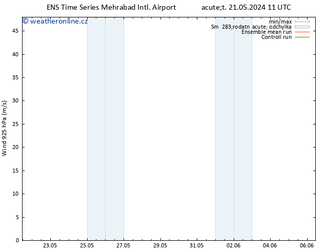 Wind 925 hPa GEFS TS Út 21.05.2024 11 UTC