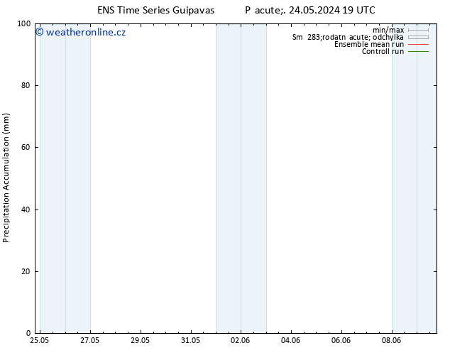 Precipitation accum. GEFS TS Pá 31.05.2024 19 UTC