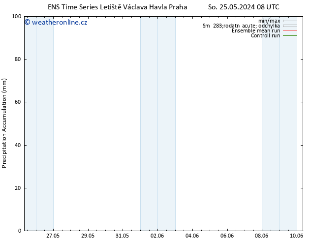 Precipitation accum. GEFS TS So 25.05.2024 20 UTC