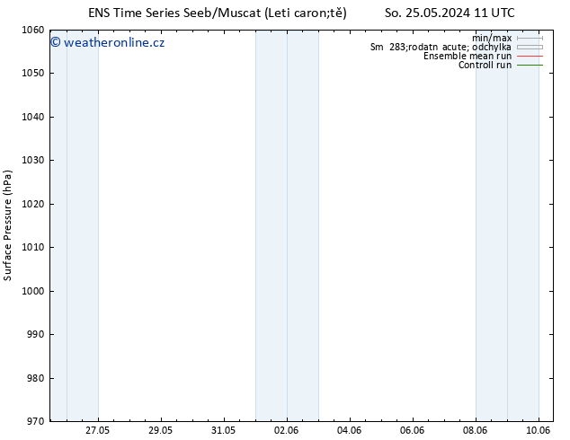 Atmosférický tlak GEFS TS Pá 31.05.2024 17 UTC