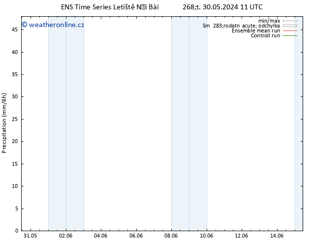 Srážky GEFS TS Čt 30.05.2024 17 UTC