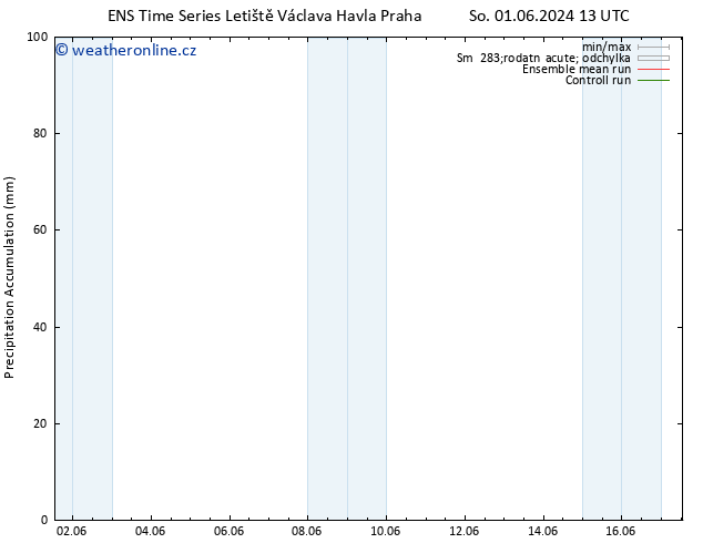 Precipitation accum. GEFS TS Po 17.06.2024 13 UTC