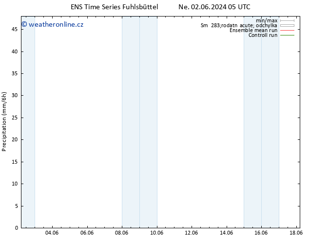Srážky GEFS TS Po 03.06.2024 05 UTC