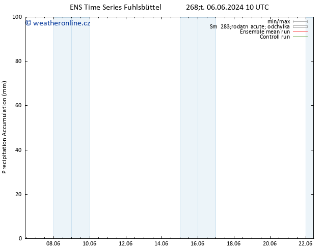 Precipitation accum. GEFS TS Pá 07.06.2024 10 UTC