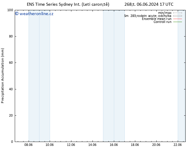 Precipitation accum. GEFS TS Út 11.06.2024 11 UTC